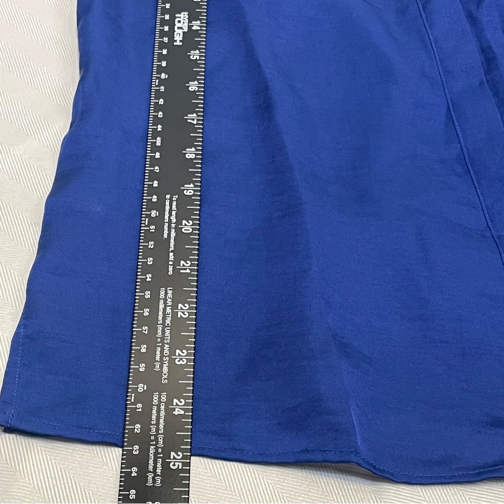 Talbots Royal Blue Blouse Shirt. Women’s Size 4 - Small - Picture 8 of 9